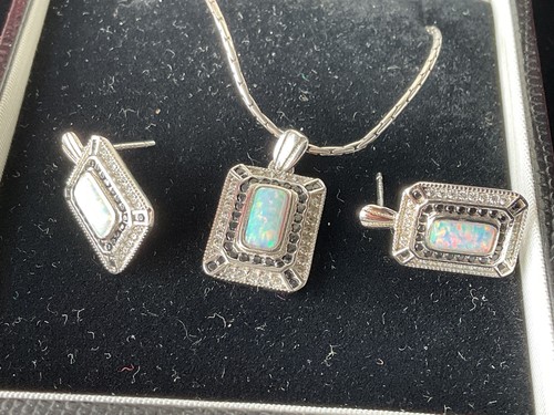 Sterling silver necklace - silver,