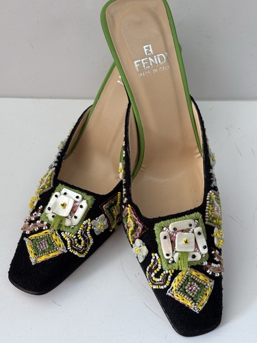 Nib fendi beaded - beaded, black