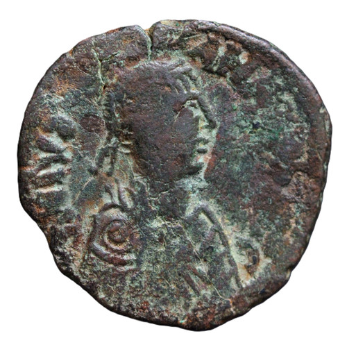 Ae30 follis justinian i - ae30,