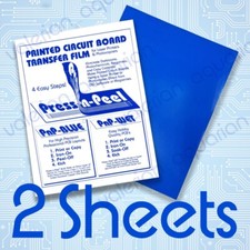 2 SHEETS Press n Peel Blue