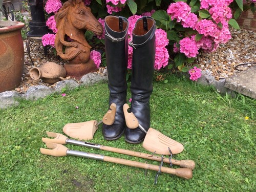 Leather riding boots - leather,