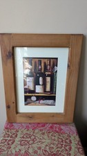 Large Framed/Mounted Raymond Campbell Whisky Bottles Print Free P&P