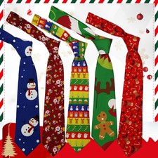 Men's Neck Tie Christmas Party Festive Formal Wear Musical Printed Primark Gifts