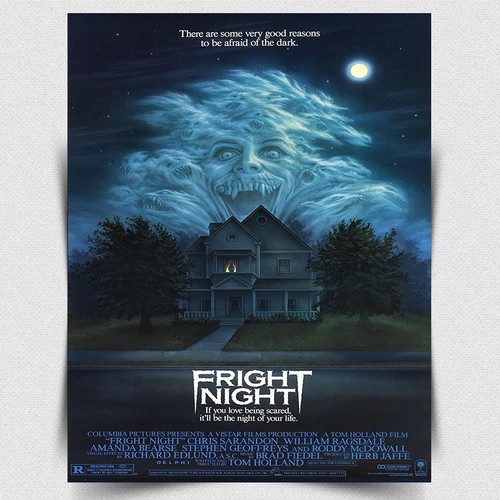 Fright night metal sign wall - fright,