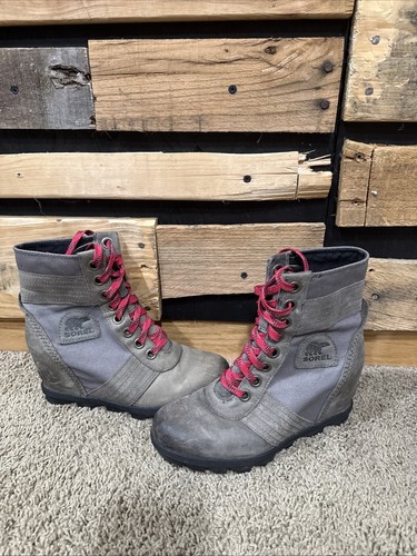 Sorel lexie gray leather - lexie,