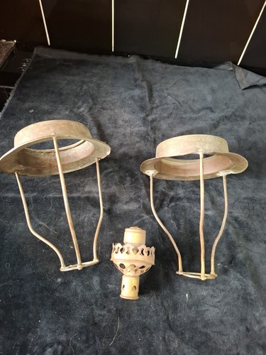 Old antique brass oil lamp - antique,