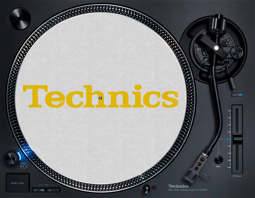 Technics white and - and, logo