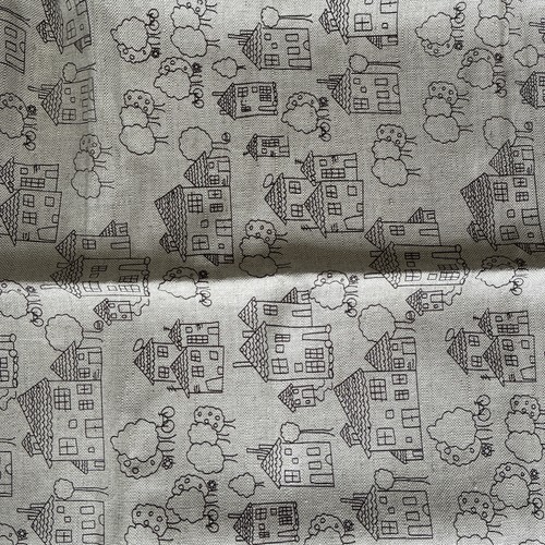 Scandinavian houses fabric - scandinavian,