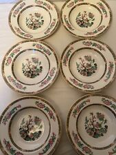 Wedgwood, 6 China Soup Plates, Indian Tree Design, 8"