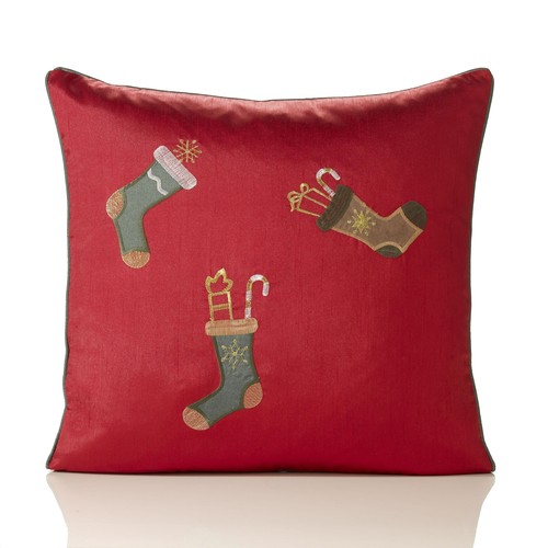 Christmas embroidered piped - embroidered,