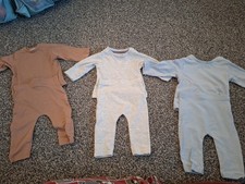 3x 2 Piece Long Sleeve 0-3