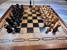 Vintage Chess Board & Staunton