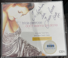 Tricia Penrose (Heartbeat)  I Dont Wanna Be Alone 4 Track CD Signed On Inlay
