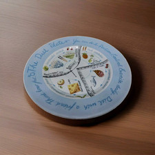 Royal Stafford "The Diet Plate" Weight Loss Aid Portion Control Ceramic Plate