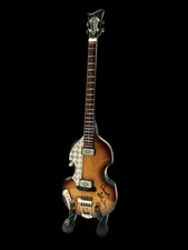 SIGNED CHAS NEWBY THE BEATLES MINI HOFNER BASS GUITAR PAUL McCARTNEY HAMBURG