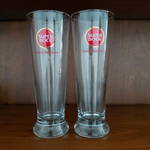 Super bock beer glasses - beer,