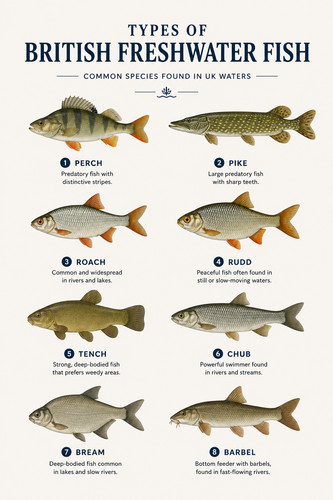 Types british freshwater - types,