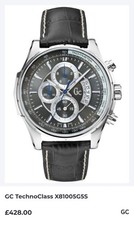 RRP £428 100% Authentic GC Men’s Chronograph Watch