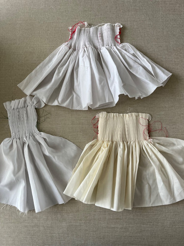 Pleated lightweight cotton