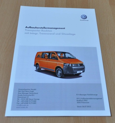 2012 volkswagen t5 - 2012,