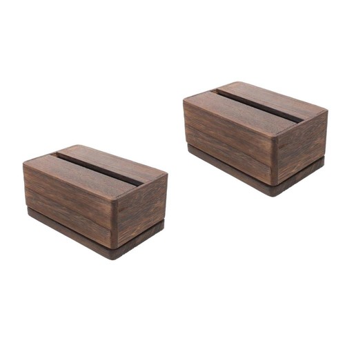 2pcs wooden tissue box - wooden, holder