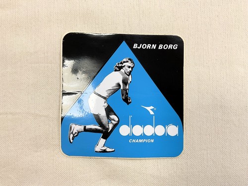 Vintage diadora tennis sticker - vintage,