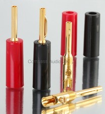 BANANA PLUGS Solder Screw 4mm Audio Connectors for Speaker Cable Termination