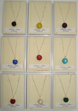 925 STERLING SILVER SHAMBALLA CRYSTAL DISCO BALL PENDANT & NECKLACE/CHAIN & BOX