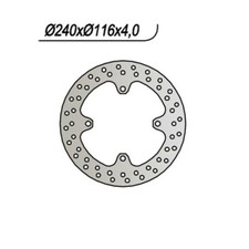 REAR BRAKE DISC NG 799 KAWASAKI KX 250 2003-2008