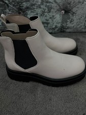 Womens Deichmann boots white size 6 brand new