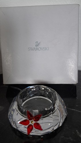 Swarovski poinsettia tealight - swarovski,