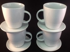 8 Pc 12 oz White Porcelain