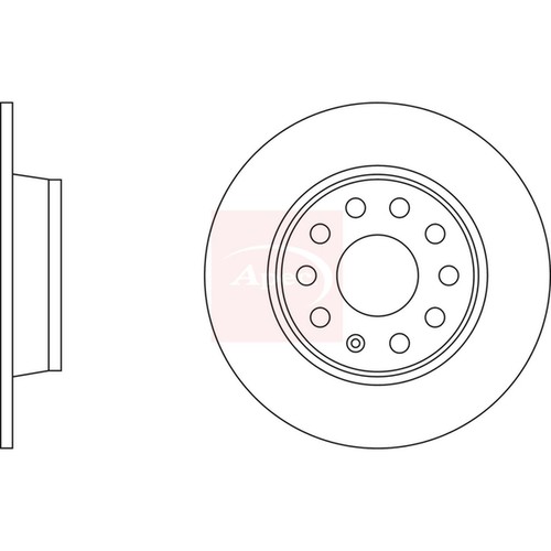 Brake discs solid - solid, for