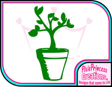 Flower A Plant Pot Vinyl