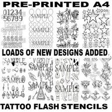 Pre-Printed Tattoo Flash