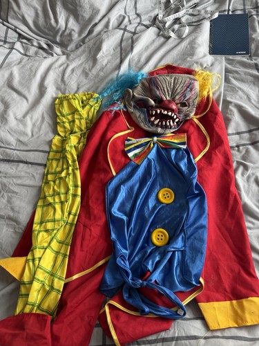 Clown costume with mask - with,