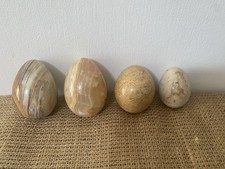 4 Vintage Polished Onyx Marble