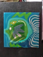 Aluminium 11cm Sample Tiles From 1970's  9 Pieces