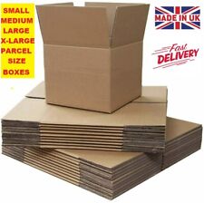 CARDBOARD BOXES SINGLE WALL CARTONS PACKING STORAGE REMOVALS MAILING POST BOX