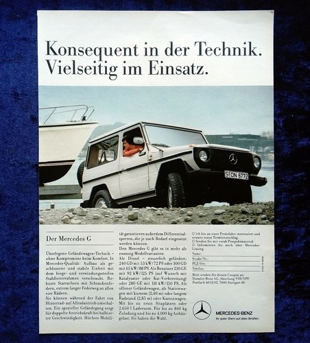 1986 mercedes series - 1986, g-series