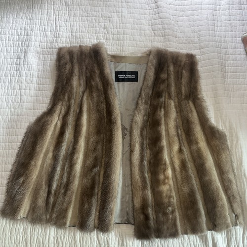 Mink fur vest - vest, xl