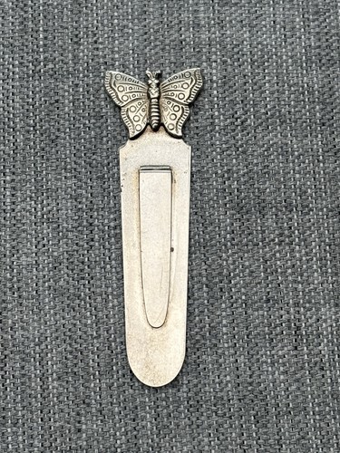 Stunning silver bookmark - silver,
