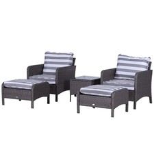 Rattan Garden Set: 2 Seater