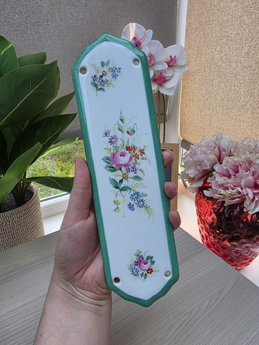 Antique vintage floral ceramic - antique,