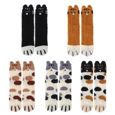 5 Pairs Cat Claws Socks Winter