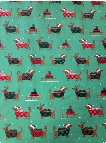 Christmas sausage dog - dog, poly