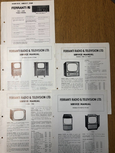 Ferranti service manuals - ferranti,