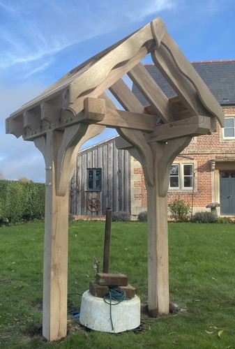Oak garden wishing well no - garden,