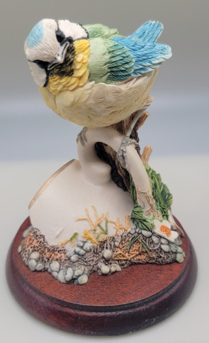 Border fine arts blue - tit, on