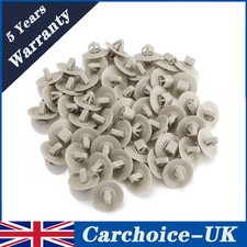 50Pcs Side Door Moulding Clips Fitment for Vauxhall Vivaro/Renault Trafic Grey